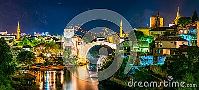 The Old Bridge in Mostar, Bosnia and Herzegovina Stock Photo