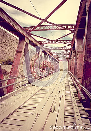 Old bridge in Tilcara, Argentina Stock Photo