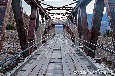 Old bridge in Tilcara village, Argenti Stock Photo