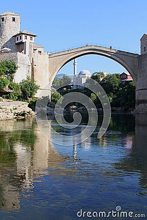 Old brigde - Mostar Editorial Stock Photo