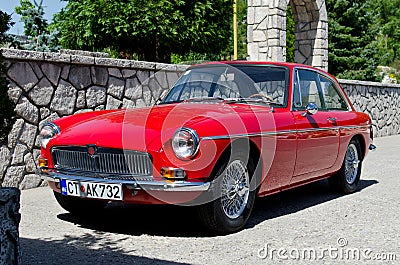 Old British sports car Morris Garages Editorial Stock Photo