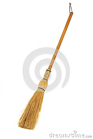 Old Broom Stock Photo