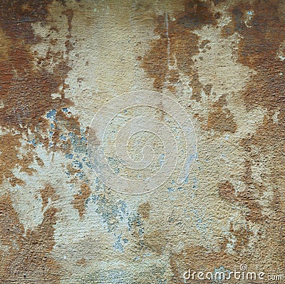 Old brown cement plaster wall background Stock Photo