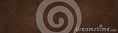 Old brown dark rustic leather - Suede, buckskin background banner panorama long Stock Photo