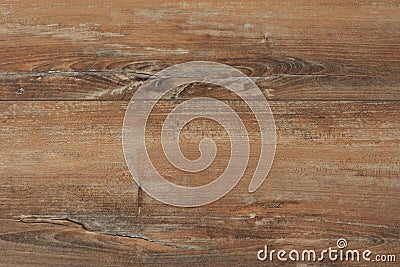 Old brown rustic wood background, wooden surface with copy space. Board, texture. Stock Photo