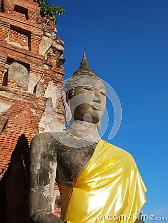 old budda statue Stock Photo