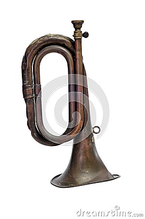 Old bugle Stock Photo