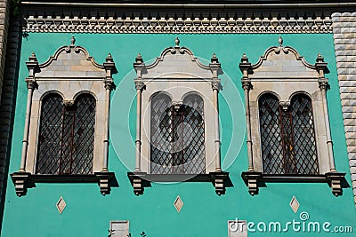 Old building facade. Moscow, Russia Stock Photo