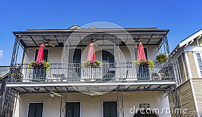 Old Building French Quarther Dumaine Street New Orleans Louisiana Stock Photo