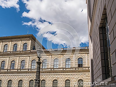 The old buildings in city Munich, Germany Stock Photo