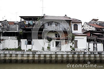 Old buildings in disrepair Stock Photo