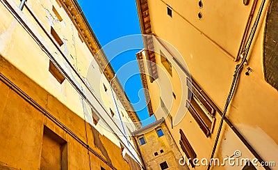 Old buildings in Faenza Stock Photo