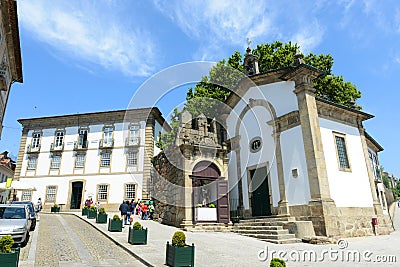 Old Buildings in Guimaraes, Portugal Editorial Stock Photo