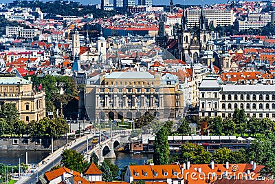 Old building of Prague City Editorial Stock Photo