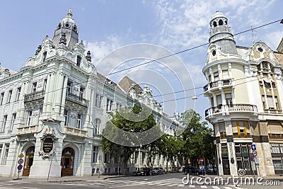 Old buildings in Szeged Editorial Stock Photo