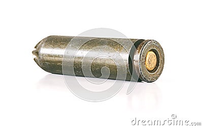 Old bullet isolated Stock Photo