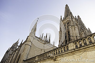 Old Burgos Cathedral Stock Photo