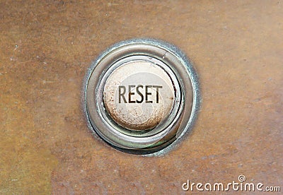 Old button - reset Stock Photo