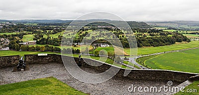Old cannon defending Stirling Castle walls Editorial Stock Photo