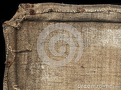 Old canvas sack Stock Photo