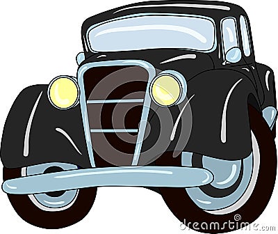 Old car Vector Illustration