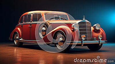Old car being auctioned off Stock Photo