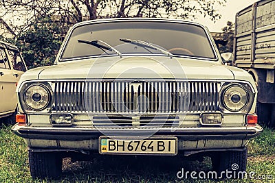 Old car Wolga M 24 from the soviet union Editorial Stock Photo