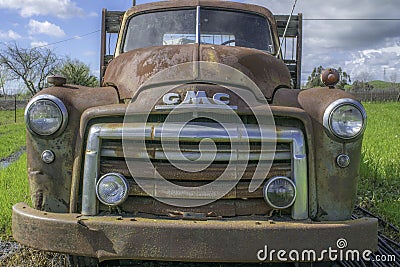 Old GMC truck Editorial Stock Photo