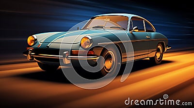 Old cars history told through its design Stock Photo