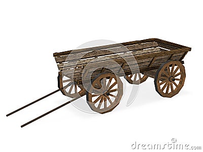 Old cart Stock Photo