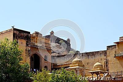 Old castle of amer, outskirt Jaipur Rajasthan India Editorial Stock Photo