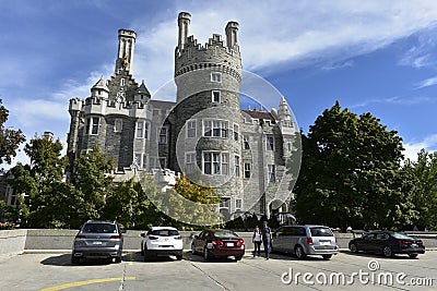 Casa Loma in Toronto, East Canada Editorial Stock Photo