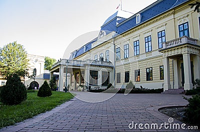 Gyula Almasy Castle Stock Photo