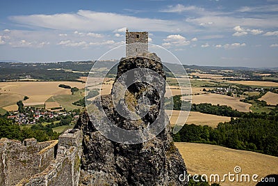 Old castle on the hill Stock Photo