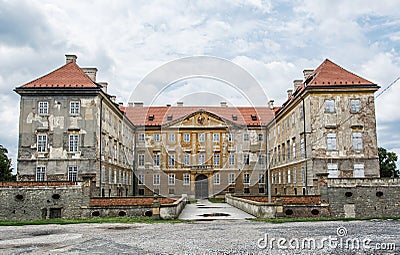 Old castle in Holic, Slovakia, cultural heritage Stock Photo