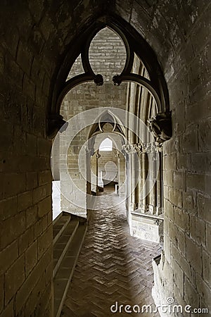Old castle interior Stock Photo