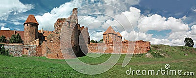 The old castle in Malbork - Poland. Stock Photo