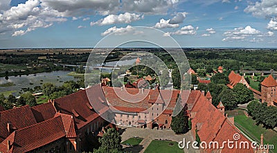 The old castle in Malbork - Poland. Stock Photo