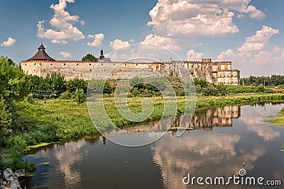 Old castle in Medzhybizh, Ukraine Stock Photo