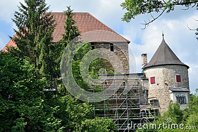 Old castle Puernstein - austria Stock Photo