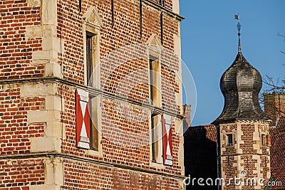 the old castle of Raesfeld in westphalia Stock Photo