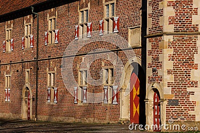 the old castle of Raesfeld in westphalia Stock Photo