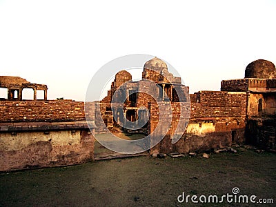 Old castle of raisen india Stock Photo