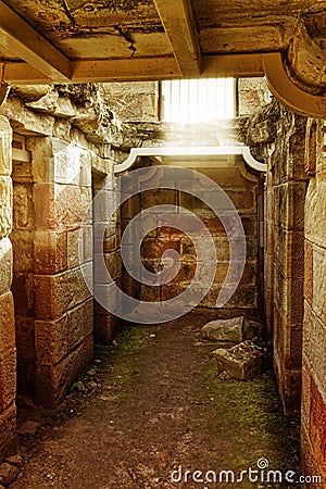 Old cell ruins Stock Photo