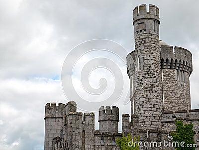 Old celtic castle tower, Blackrock castle in Ireland. Blackrock Observatory fortress Stock Photo