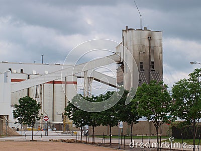 An Old Cement Batch Plant Gets Ready To Move Editorial Stock Photo