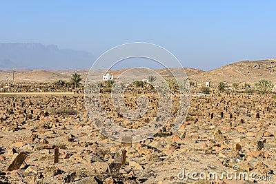 Old cemetery in Mirbat (Oman) Stock Photo