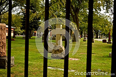 Old Cemetery of St. Boniface in Chicago5 Stock Photo