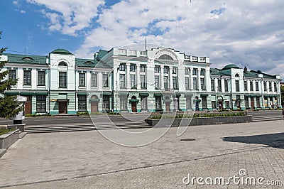 The Old center of Omsk Stock Photo