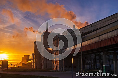 Old chemical factory Editorial Stock Photo